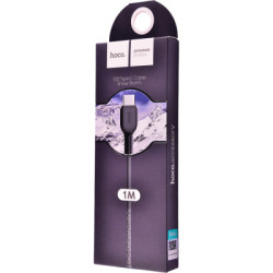 Дата кабель USB 2.0 AM to USB-C 1.0m 3A PVC X20 black HOCO (6957531068846)