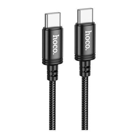 Дата кабель USB-C to USB-C 1.0m Wind 60W X89 black HOCO (6931474784384)