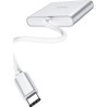 Концентратор HOCO USB-C to USB3.0+HDMI+PD HB14 Silver (6931474725790)
