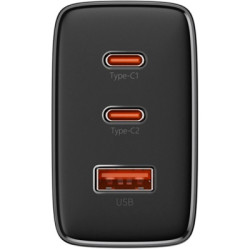 Зарядний пристрій Baseus Cube Pro Fast Charger 2C+U 65W black (P10152301113-00)
