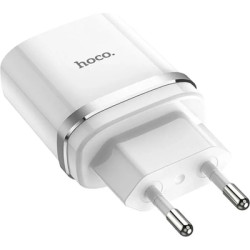 Зарядний пристрій HOCO C12Q Smart USB QC3.0 + cable USB to USB-C 18W White (6931474716309)