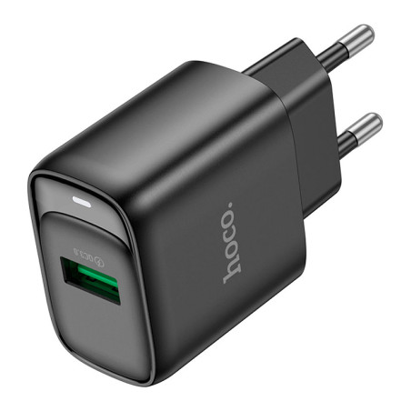 Зарядний пристрій HOCO C140A Smart USB QC3.0 Black (6942007627788)