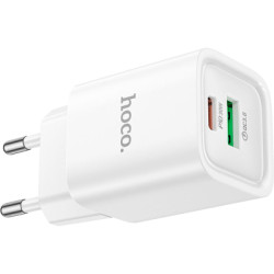 Зарядний пристрій HOCO C149A Charm 1xUSB-C PD30W + 1xUSB QC3.0 White (6942007630337)