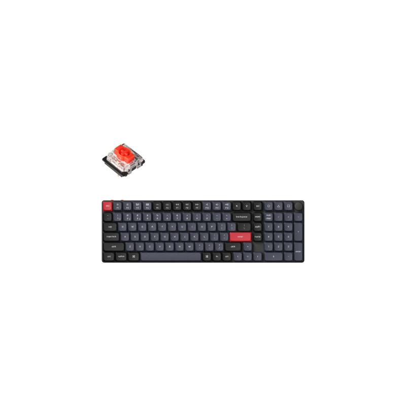 Клавіатура Keychron K17 PRO Gateron MX 2.0 Red QMK Hot-swap Wireless/Bluetooth/USB-А UA Black (K17P-H1-UA)