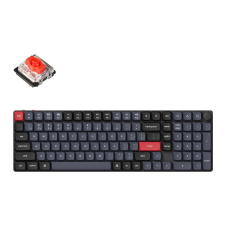 Клавіатура Keychron K17 PRO Gateron MX 2.0 Red QMK Hot-swap Wireless/Bluetooth/USB-А UA Black (K17P-H1-UA)