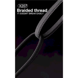 Дата кабель USB-C + USB-A to Lightning+USB-C 1.0m 65W X207 black WUW (6972573336524)