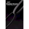 Дата кабель USB-C + USB-A to Lightning+USB-C 1.0m 65W X207 black WUW (6972573336524)