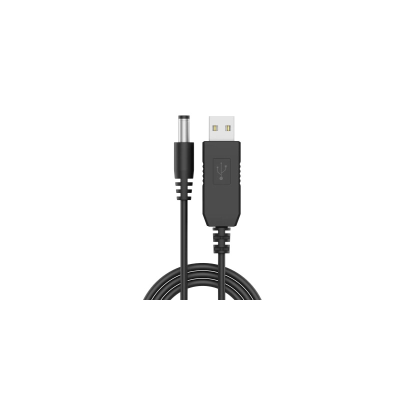 Кабель живлення USB to DC 5.5x2.1mm 12V Grand-X (RC-12B)