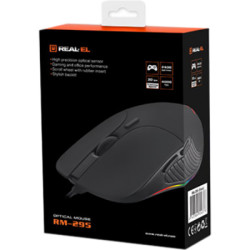 Мишка REAL-EL RM-295 USB Black (EL123200031)