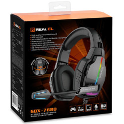 Навушники REAL-EL GDX-7680 Black (EL124100046)