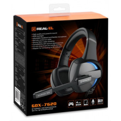 Навушники REAL-EL GDX-7620 Black (EL124100045)