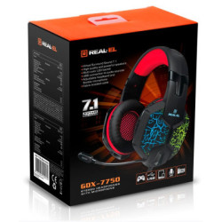 Навушники REAL-EL GDX-7750 Black/Red (EL124100048)