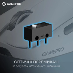 Мишка GamePro Asgard Odin 8K Wireless/USB White (GM035W)