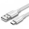 Дата кабель USB 2.0 AM to USB-C 2.0m US287 (White) Ugreen (60123)