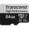 Карта пам'яті Transcend 64GB microSDXC class 10 UHS-I U3 A2 (TS64GUSD340S)