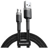 Дата кабель USB 2.0 AM to Micro 5P 2.0m 1.5A grey-black Baseus (CAMKLF-CG1)