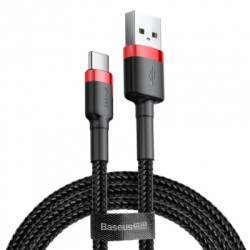 Дата кабель USB 2.0 AM to USB-C 2.0m 2A red-black Baseus (CATKLF-C91)