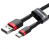 Дата кабель USB 2.0 AM to USB-C 2.0m 2A red-black Baseus (CATKLF-C91)