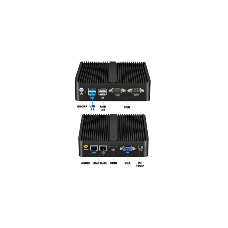 Промисловий ПК Syncotek GOLE BOX-1 J4125/8GB/128GB SSD/USBx4/RS232x2/LANx2VGA/HDMI (S-PC-0089)
