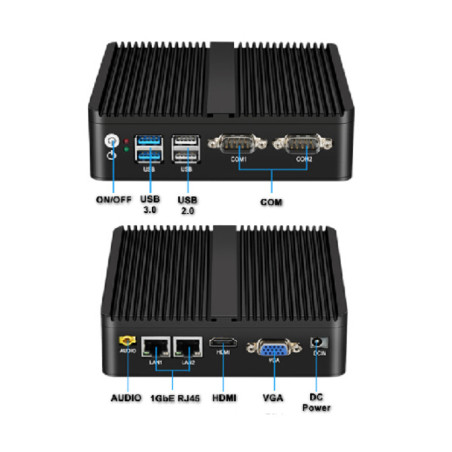Промисловий ПК Syncotek GOLE BOX-1 J4125/8GB/128GB SSD/USBx4/RS232x2/LANx2VGA/HDMI (S-PC-0089)