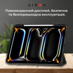 Чохол до планшета AirOn Premium SOFT iPad Pro 13 2024 + Film Black (4822352781129)