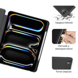 Чохол до планшета AirOn Premium SOFT iPad Pro 13 2024 + Film Black (4822352781129)