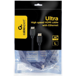 Кабель мультимедійний HDMI M to HDMI M 1.0m V2.1 Cablexpert (CC-HDMI8K-1M)