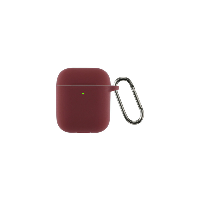 Чохол для навушників Armorstandart Ultrathin Silicone Case With Hook для Apple AirPods 2 Burgundy (ARM59680)