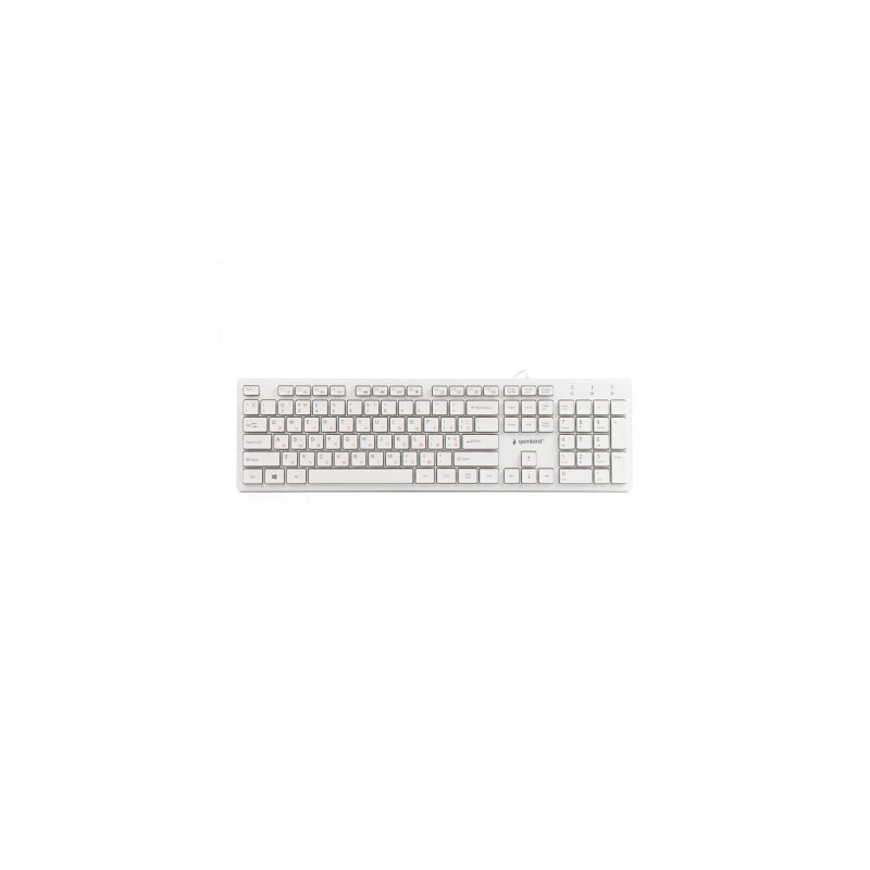 Клавіатура Gembird KB-MCH-03-W-UA USB White (KB-MCH-03-W-UA)