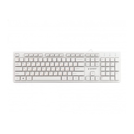 Клавіатура Gembird KB-MCH-03-W-UA USB White (KB-MCH-03-W-UA)