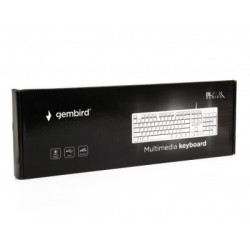 Клавіатура Gembird KB-MCH-03-W-UA USB White (KB-MCH-03-W-UA)