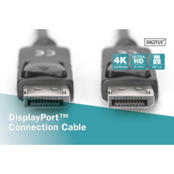 Кабель мультимедійний DisplayPort M to DisplayPort M 15.0m Digitus (AK-340100-150-S)