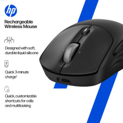 Мишка HP 700 Rechargeable Wireless/Bluetooth Black (AZ7B0AA)
