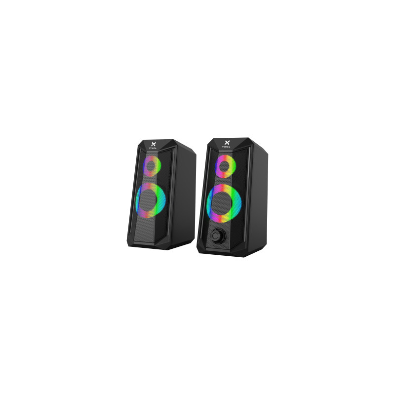 Акустична система Vinga SP-200 LED USB Black