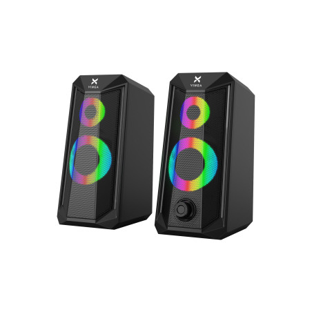 Акустична система Vinga SP-200 LED USB Black