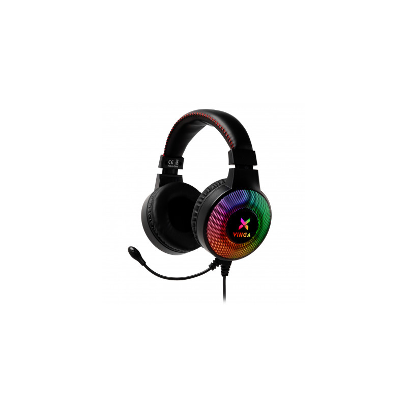Навушники Vinga HSCU-100 Gaming LED Black (HSCU-100)