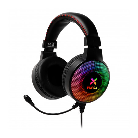 Навушники Vinga HSCU-100 Gaming LED Black (HSCU-100)