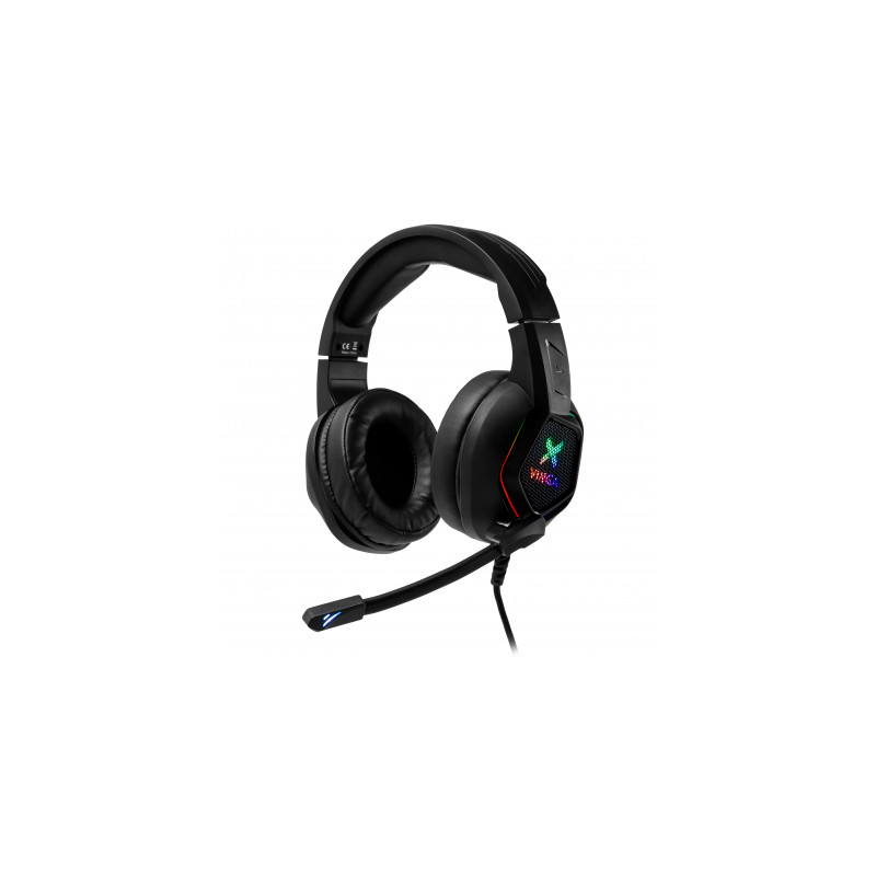 Навушники Vinga HSCU-160 Gaming LED Black (HSCU-160)