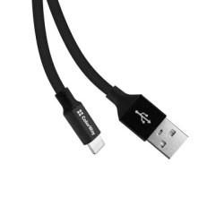 Дата кабель USB 2.0 AM to Lightning 0.25m black ColorWay (CW-CBUL048-BK)
