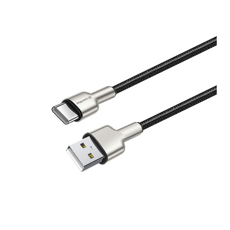 Дата кабель USB 2.0 AM to USB-C 1.0m head metal black ColorWay (CW-CBUC046-BK)
