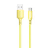 Дата кабель USB 2.0 AM to USB-C 1.0m soft silicone yellow ColorWay (CW-CBUC043-Y)