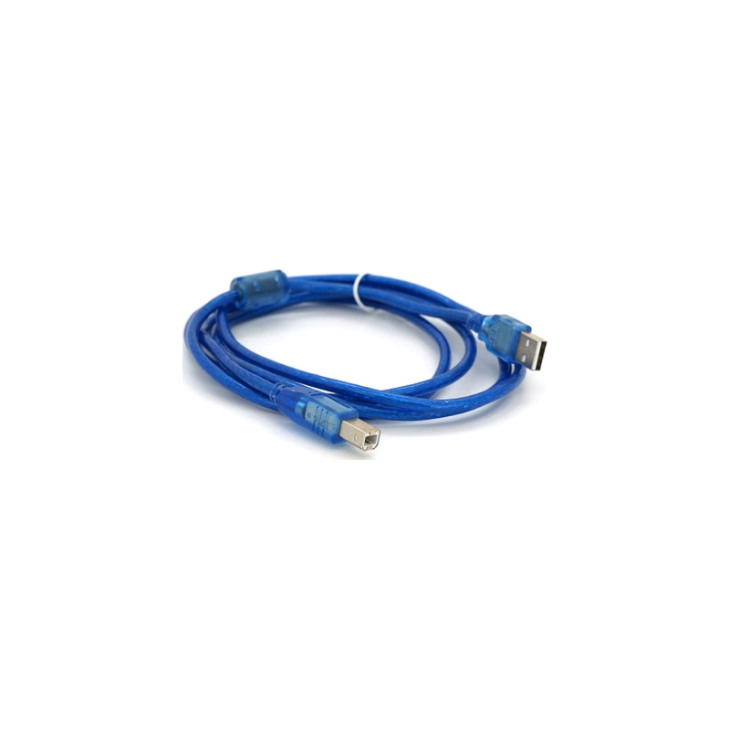 Кабель для принтера USB 2.0 AM/BM 1.8m ferrite blue Ritar (YT-AM/BM-1.8TBL)