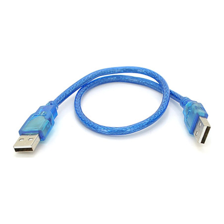 Дата кабель USB 2.0 AM/AM 0.5m blue Ritar (YT-AM/AM-0.5TBL)
