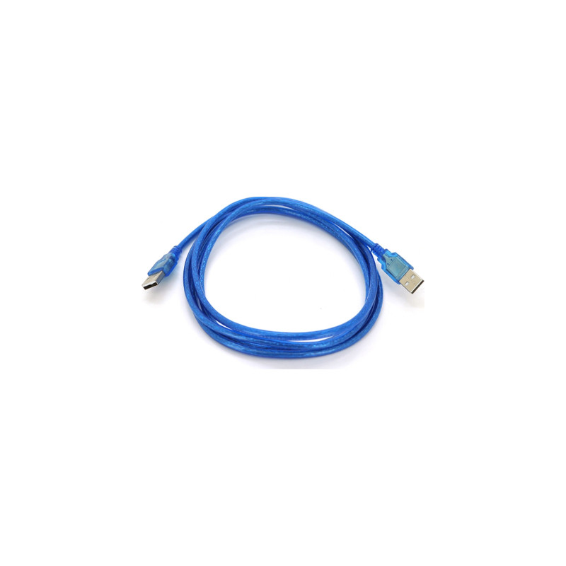 Дата кабель USB 2.0 AM/AM 1.5m ferrite blue Ritar (YT-AM/AM-1.5TBL)
