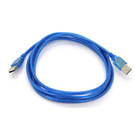 Дата кабель USB 2.0 AM/AM 1.5m ferrite blue Ritar (YT-AM/AM-1.5TBL)