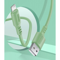 Дата кабель USB 2.0 AM to USB-C 1.0m soft silicone green ColorWay (CW-CBUC042-GR)