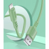 Дата кабель USB 2.0 AM to USB-C 1.0m soft silicone green ColorWay (CW-CBUC042-GR)