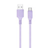 Дата кабель USB 2.0 AM to USB-C 1.0m soft silicone violet ColorWay (CW-CBUC044-PU)