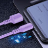Дата кабель USB 2.0 AM to USB-C 1.0m soft silicone violet ColorWay (CW-CBUC044-PU)