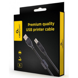 Кабель для принтера USB 2.0 AM/BM 3.0m ferrite Cablexpert (CCFB-USB2-AMBM-3M)